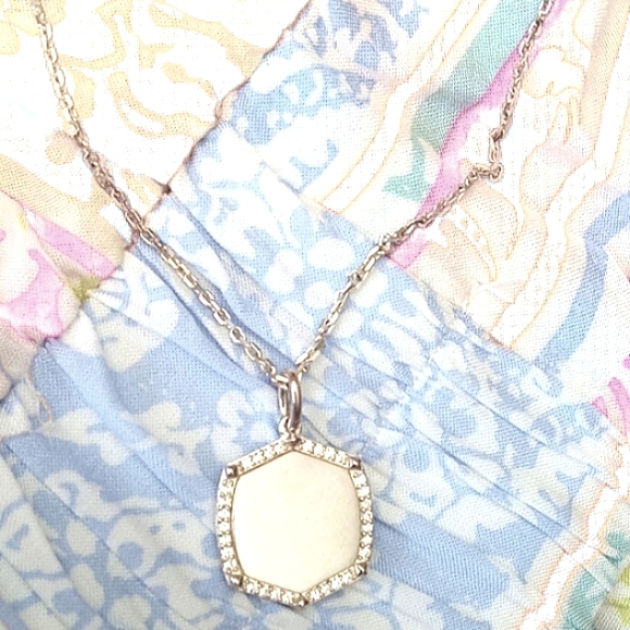 Kendra Scott 'Davis' Sterling Silver Luxe Charm Necklace - Picture 2 of 9